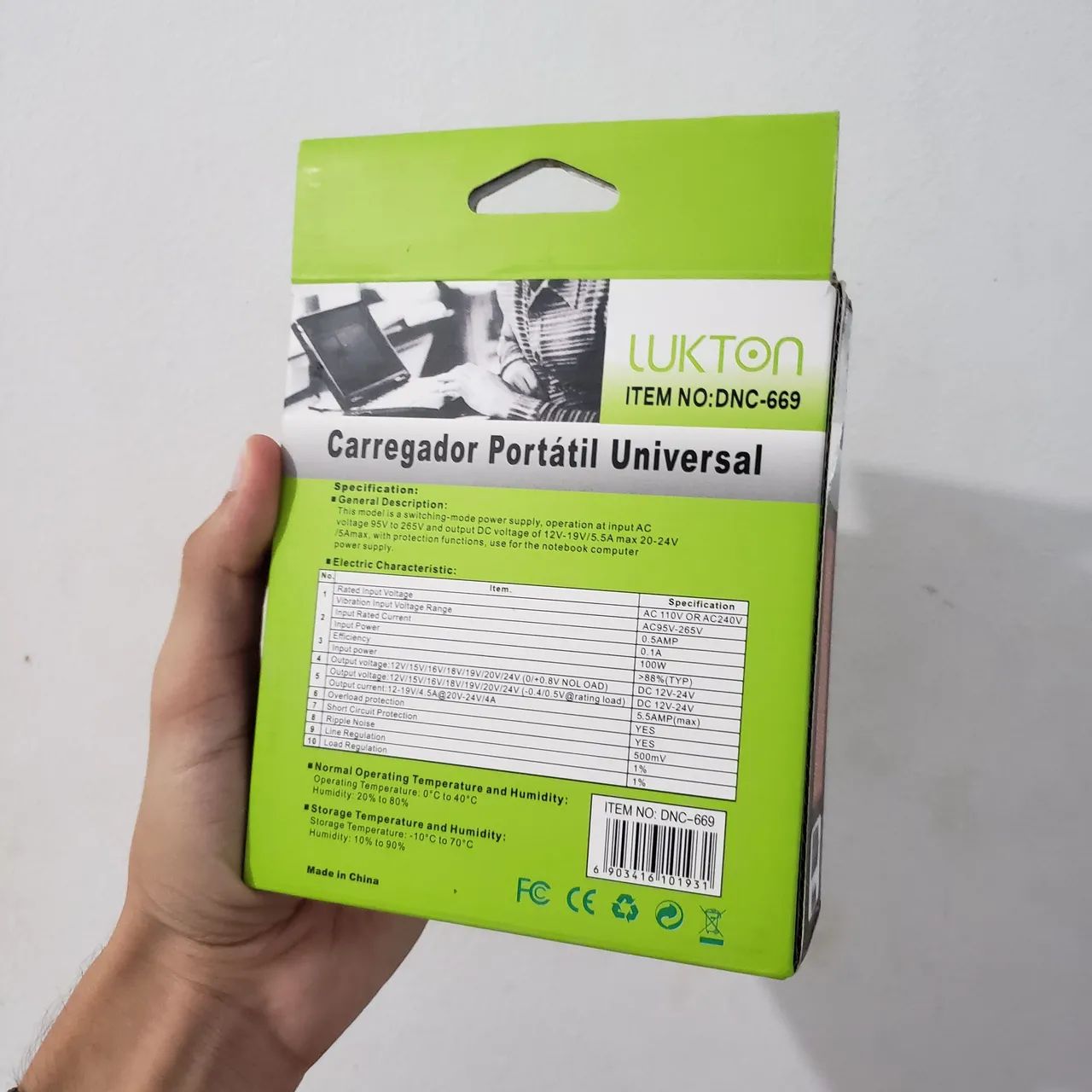 Carregador Universal Notebook 12/24v 2A - Foto 2