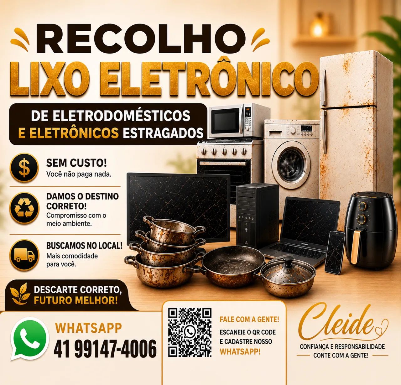     Recolho Lixo Eletrônico Grátis em Curitiba