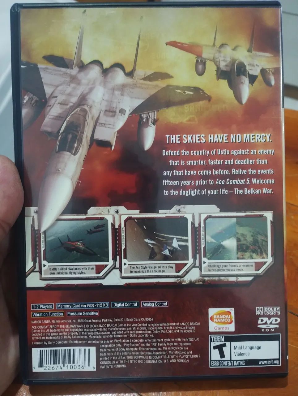 Ace combat zero the belkan PS2 EUA COMPLETO  - Foto 2