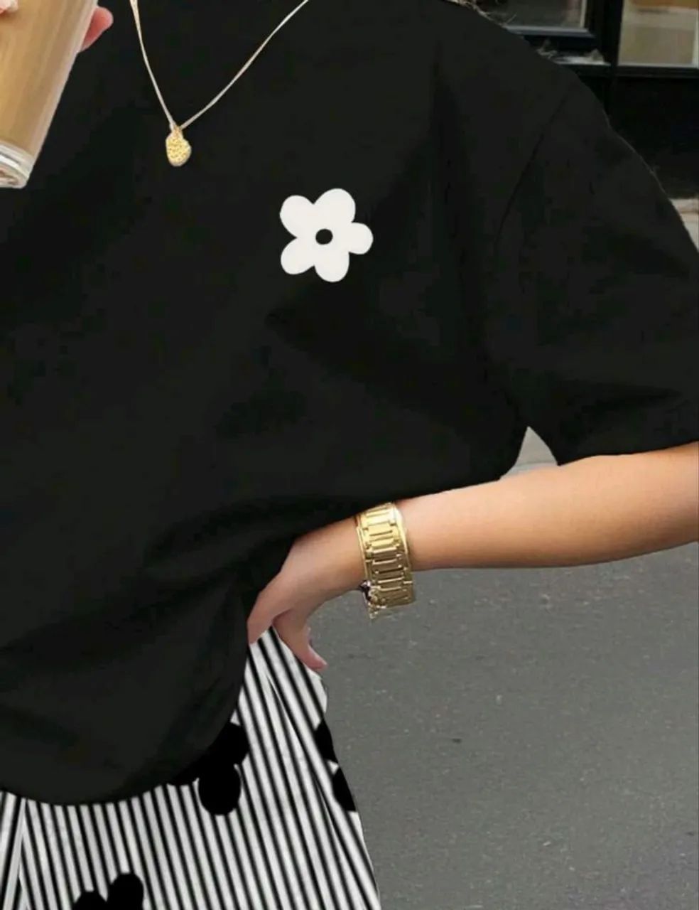 CONJUNTO FEMININO FLOWER PRETO - Foto 4