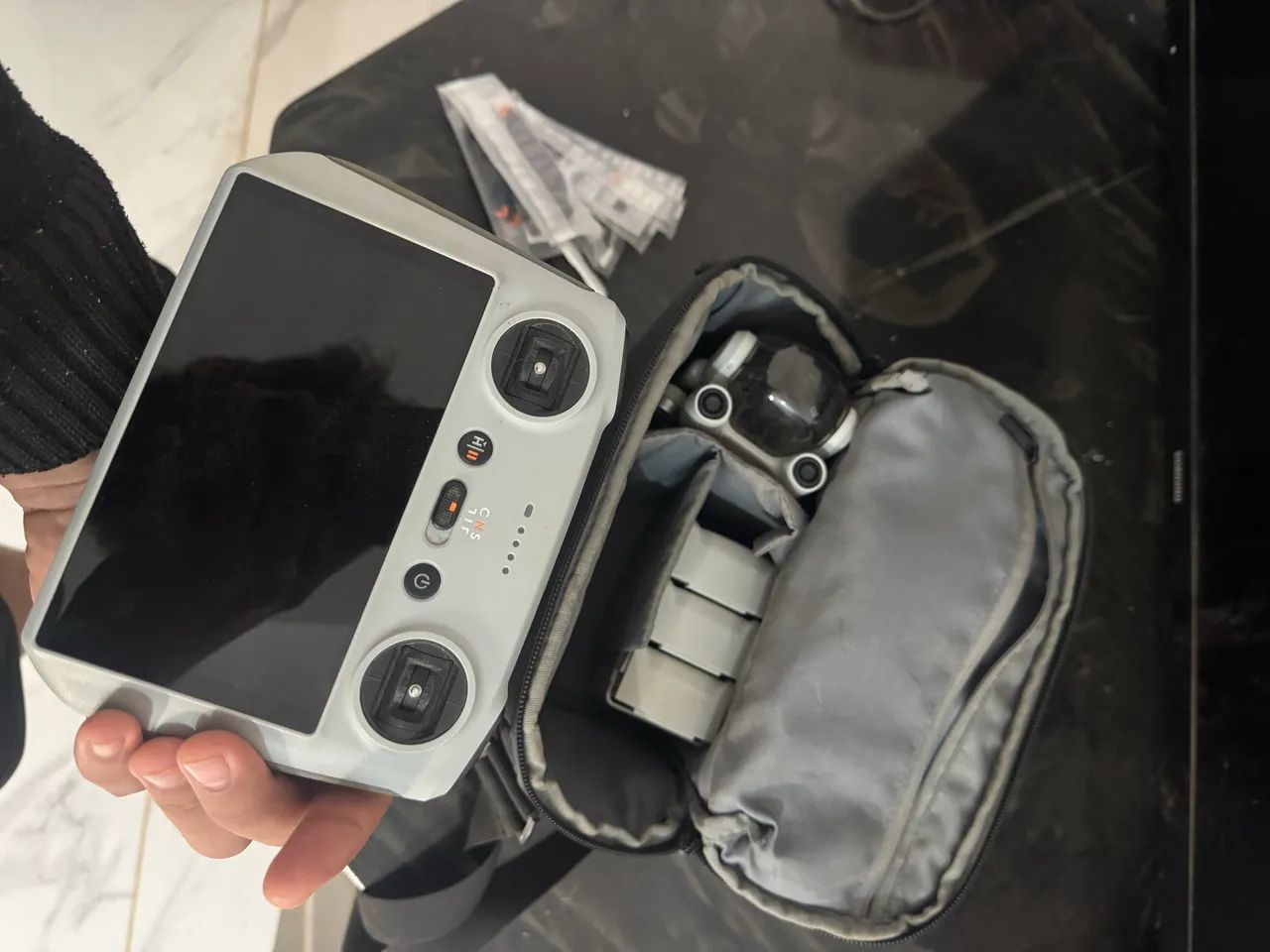 Drone mini 3 pro + kit fly more + RT com tela 