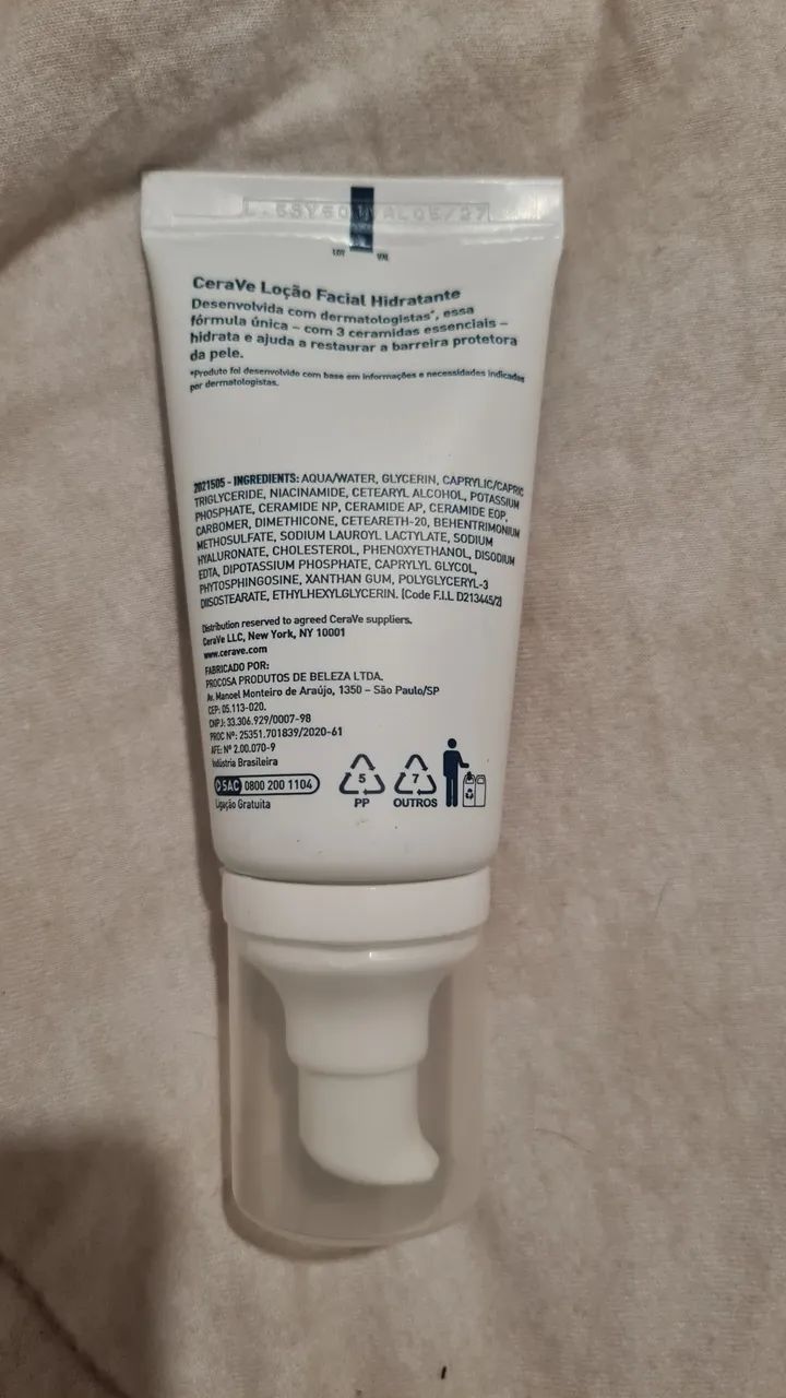 Frete grátis! CeraVe - Loção Facial Hidratante - Pele Normal a Seca - Foto 2