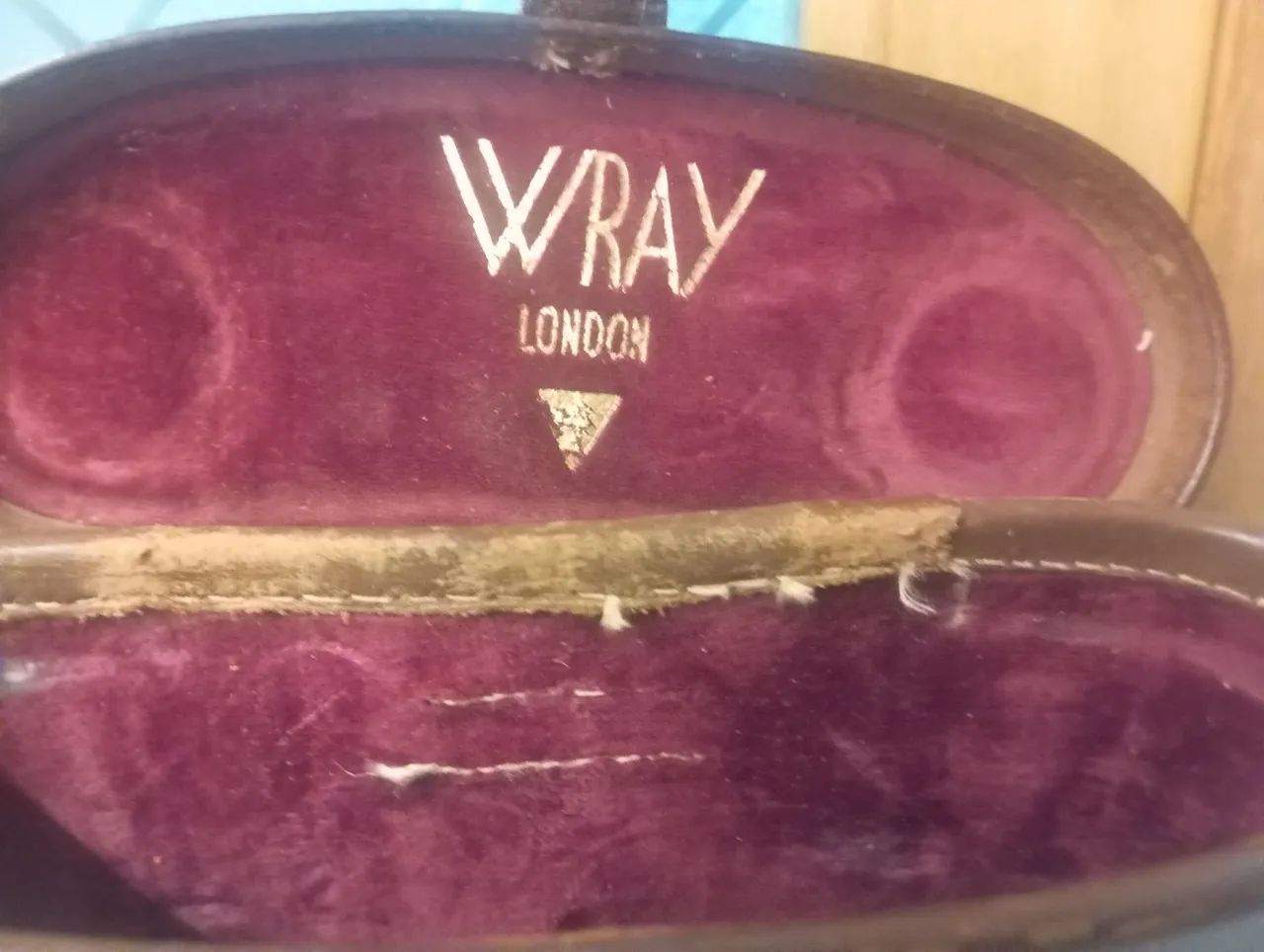 binóculo vintage Wray London - 1950 com estojo de couro original  - Foto 4
