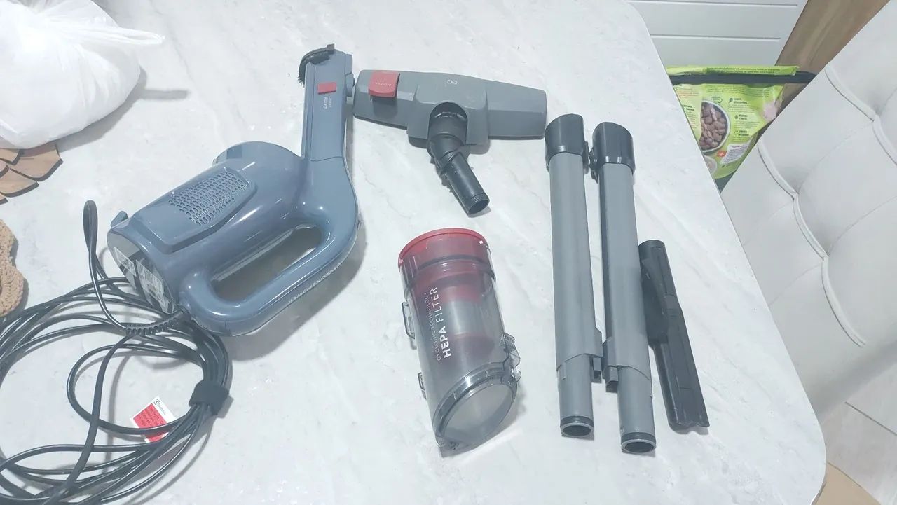 Vertical vacuum cleaner.