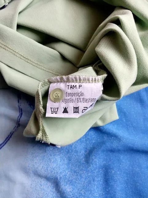 Camisa Polo Masculina Verde Claro  - Foto 5