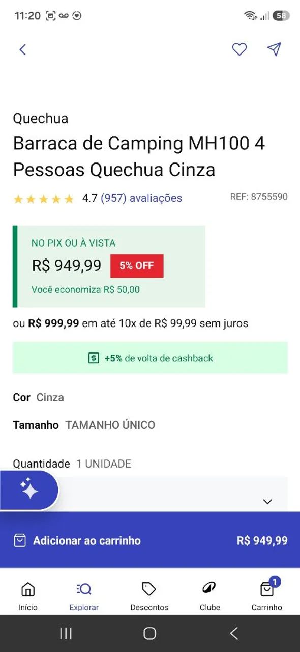 Barraca 4 pessoas - Foto 3