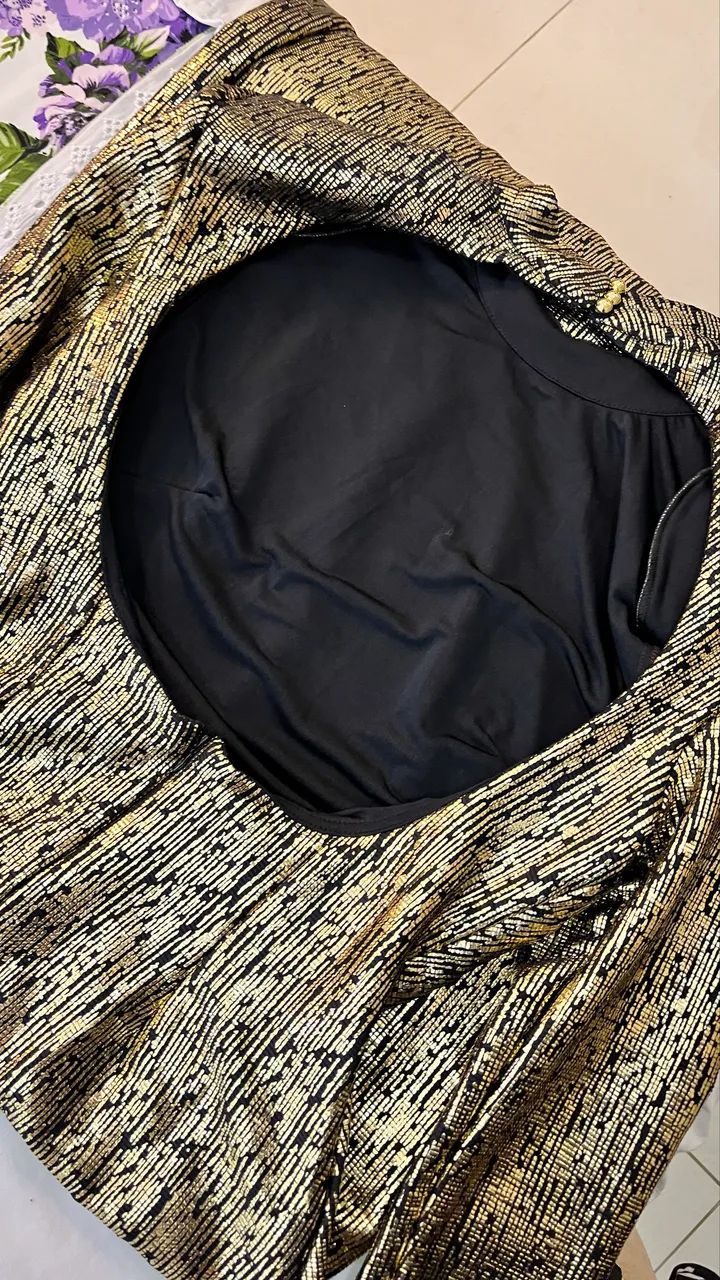 Vestido longo dourado - Foto 2