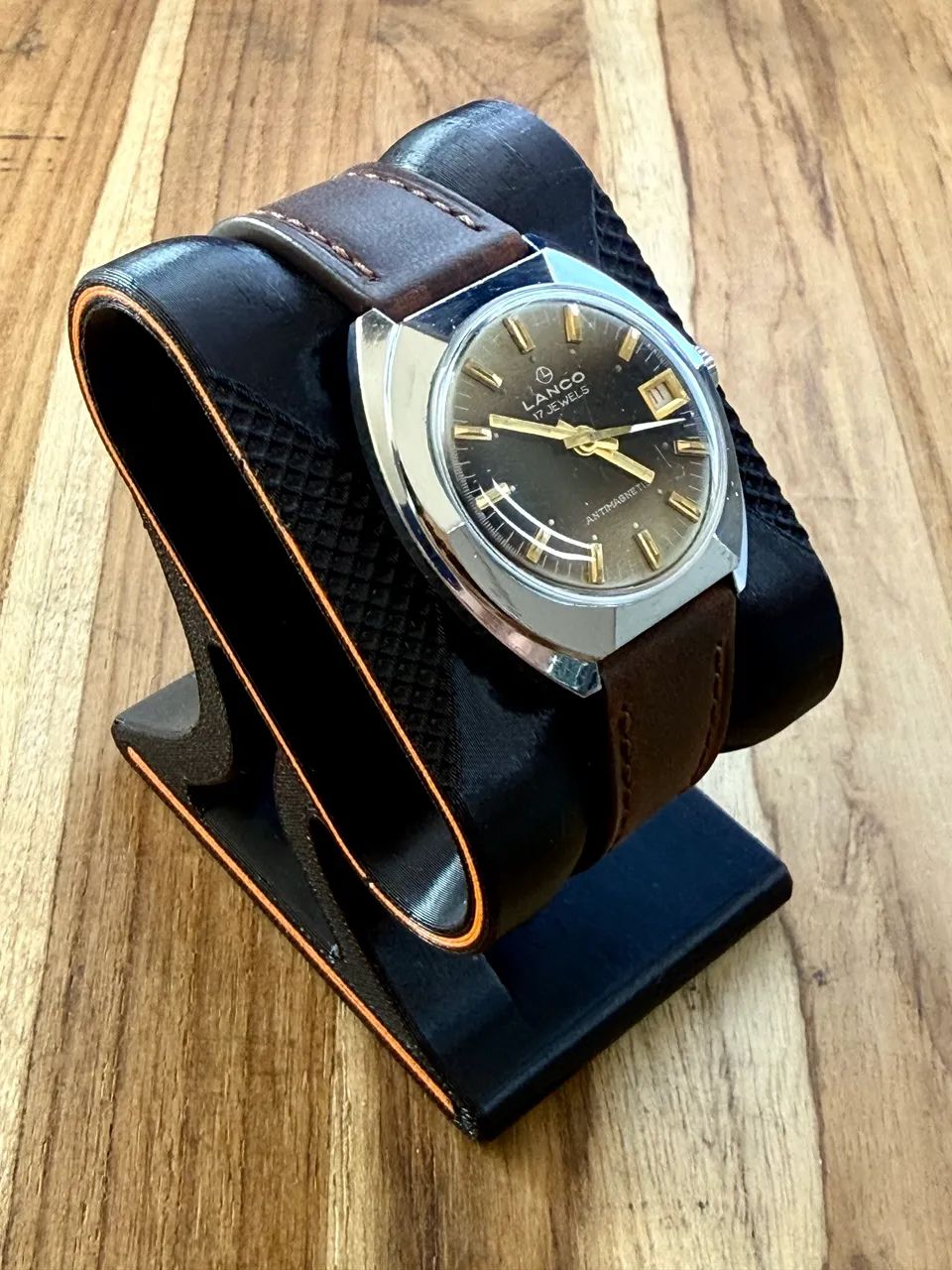 Relógio Lanco Vintage Sunburst - 1970 - Foto 3