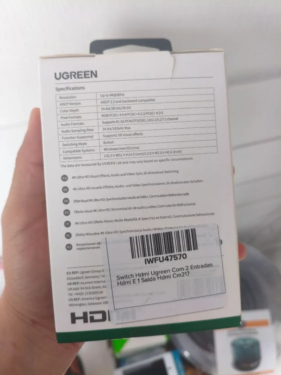 HDMI Bi-direcional Switch Ugreen  - Foto 2