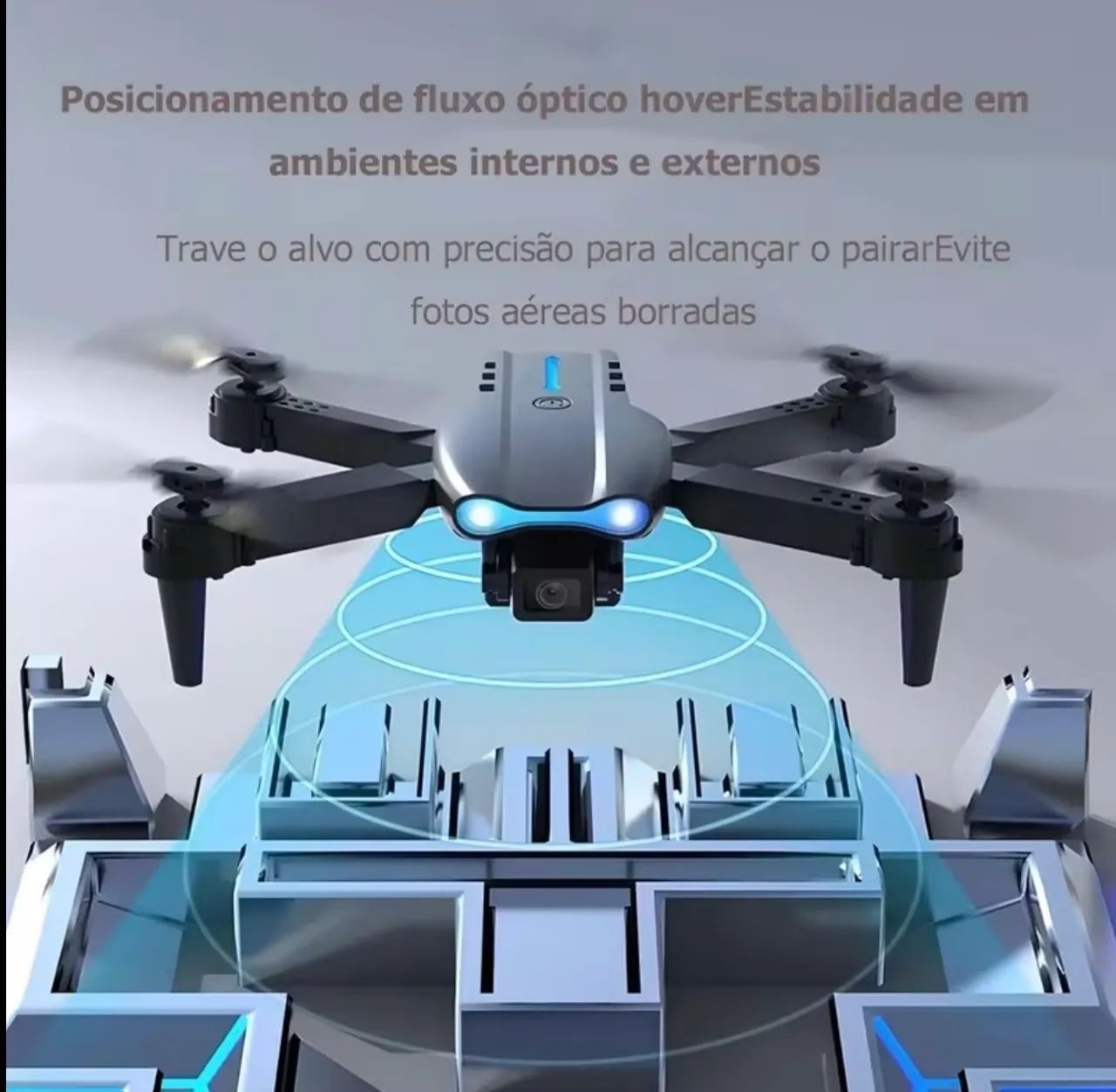 Drone DLI E99 com WI-FI câmera HD e 2 Bateria reserva  - Foto 2