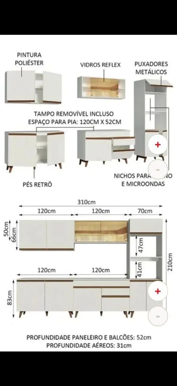 Arm ário de Cozinha Completo  - Foto 2