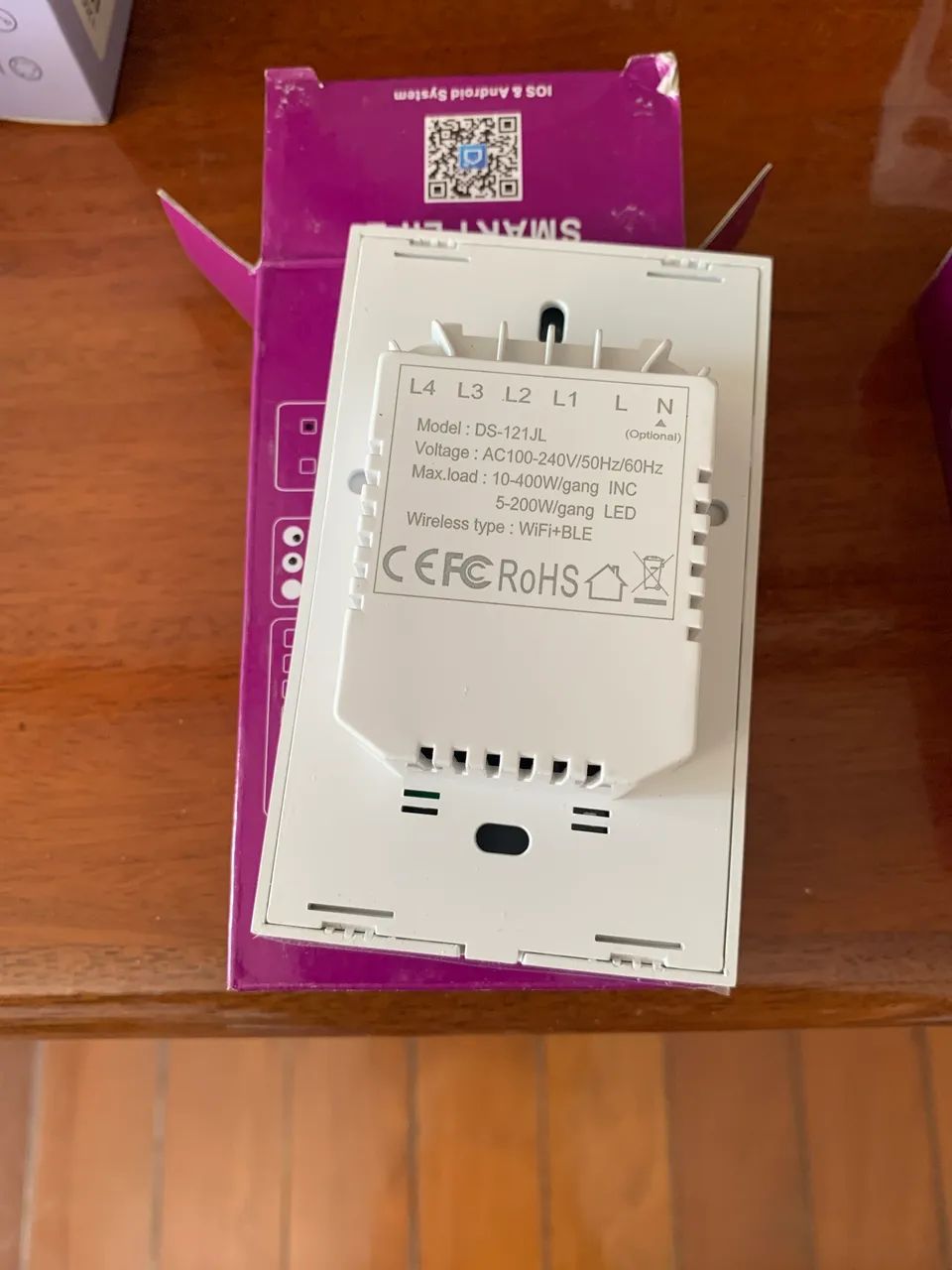 Interruptor inteligente Wi-Fi branco - Foto 3