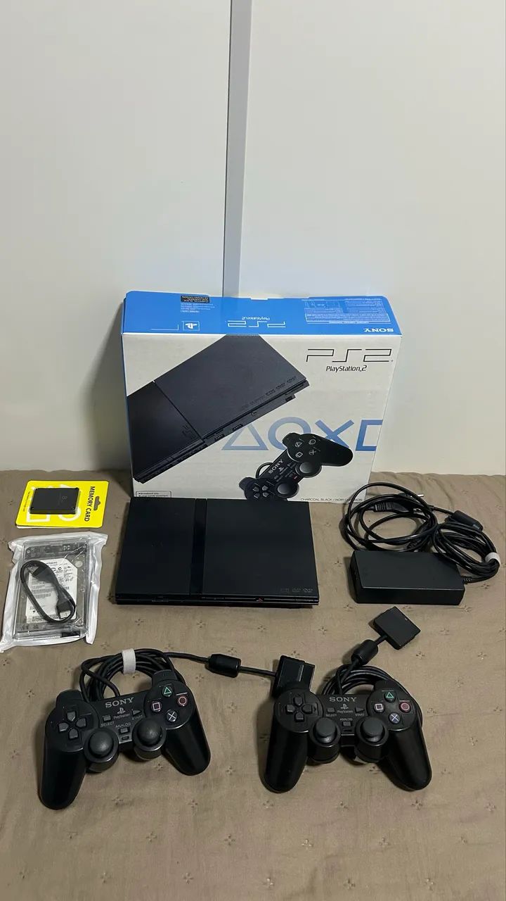 Pacote PlayStation 2 com HDMI Interno Completo e Revisado