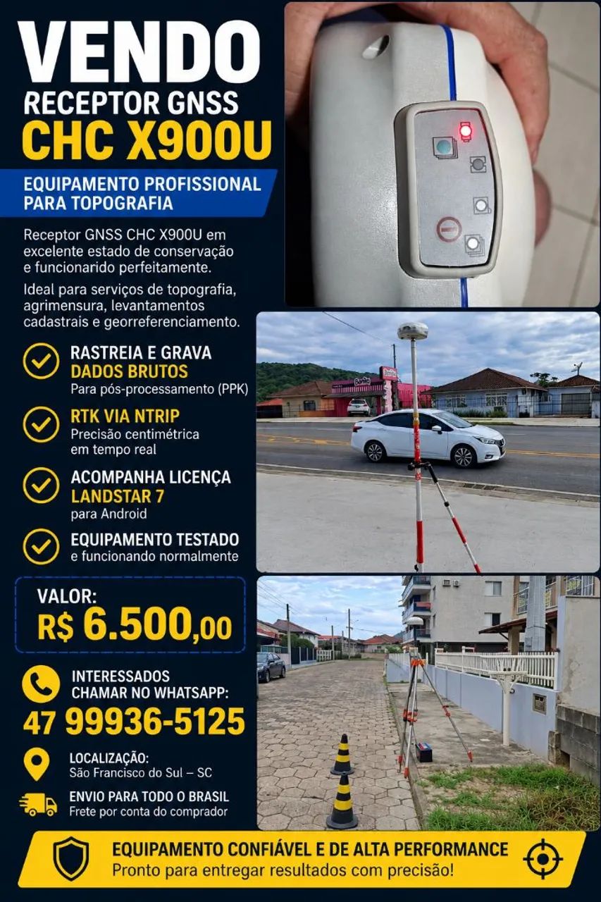 VENDO RECEPTOR GNSS RTK CHC X900U