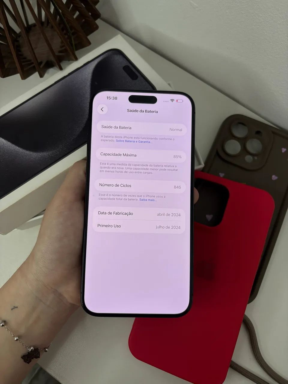 iPhone 15 Pro Max 256gb - Com caixa todo completo  - Foto 4