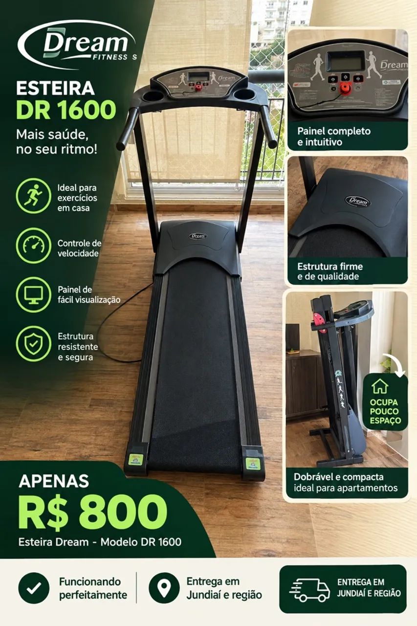 Esteira Dream DR 1600 - Foto 5