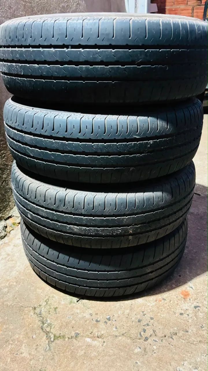 Rodas aro 13 com 4 pneus