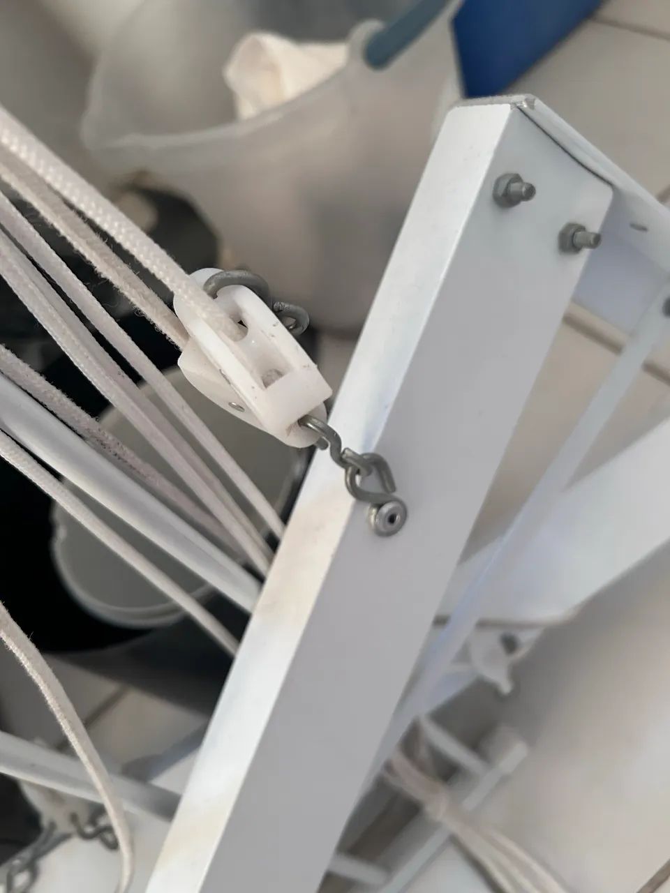 Varal de alumínio branco  - Foto 2
