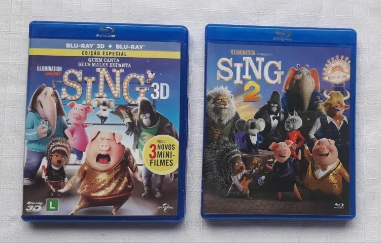 Blu-Ray Sing 1 e 2 (original)