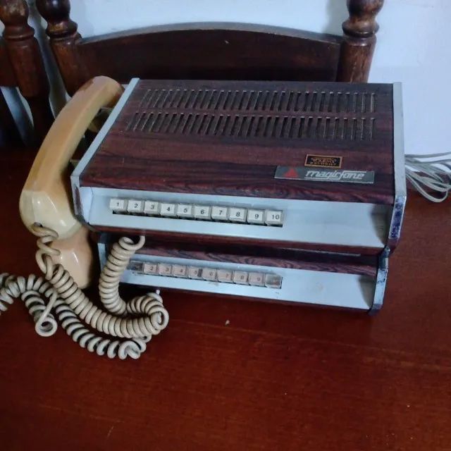 MagicFone Anos 1980 - Par de Telefones de Ramal - Relíquia Vintage - Foto 3