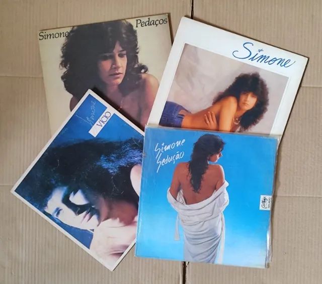 Combo 04 Lps Simone - Vício, Sedução, Pedaços, Corpo e Alma