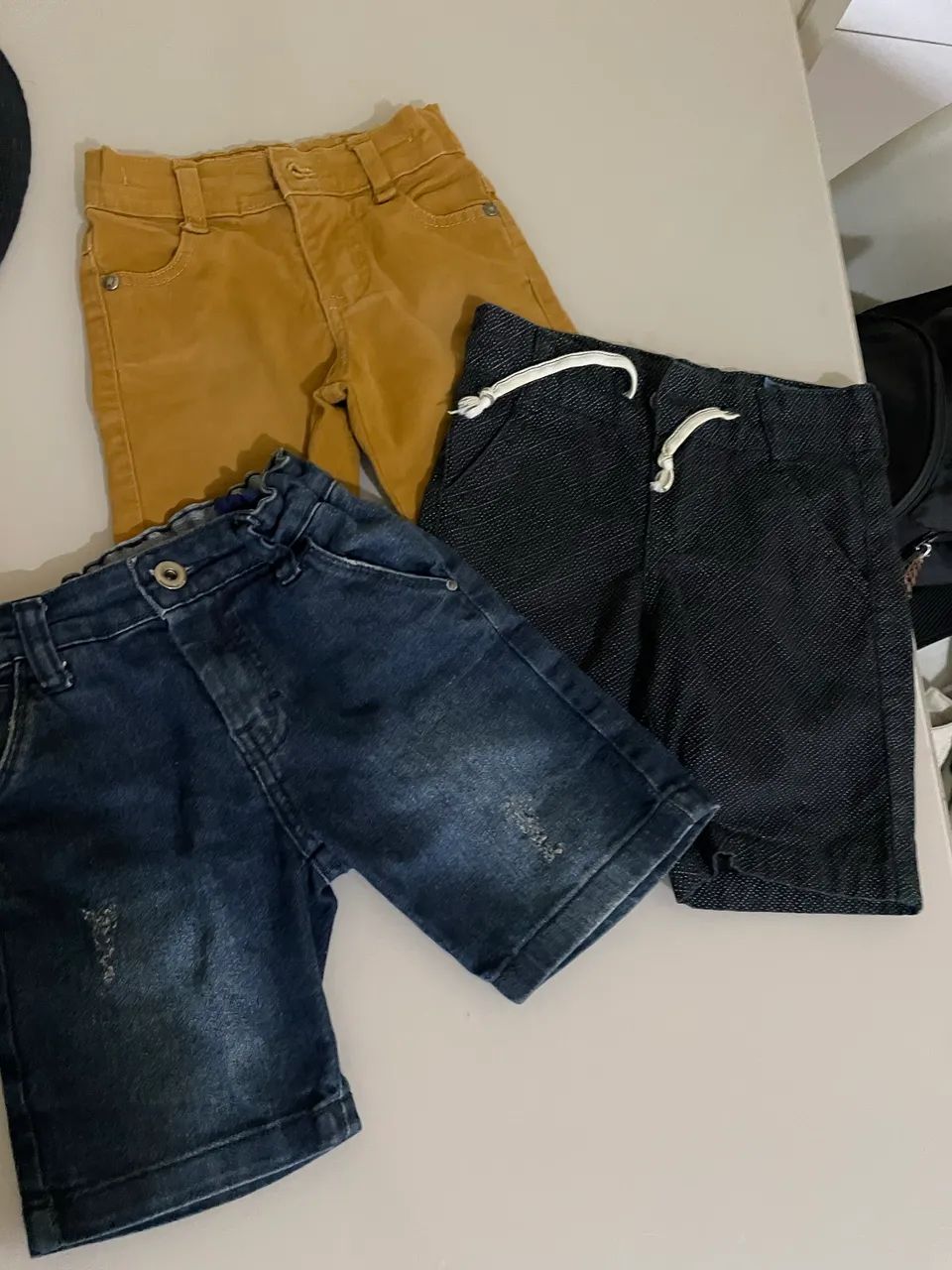Lote shorts TAM 3 anos 