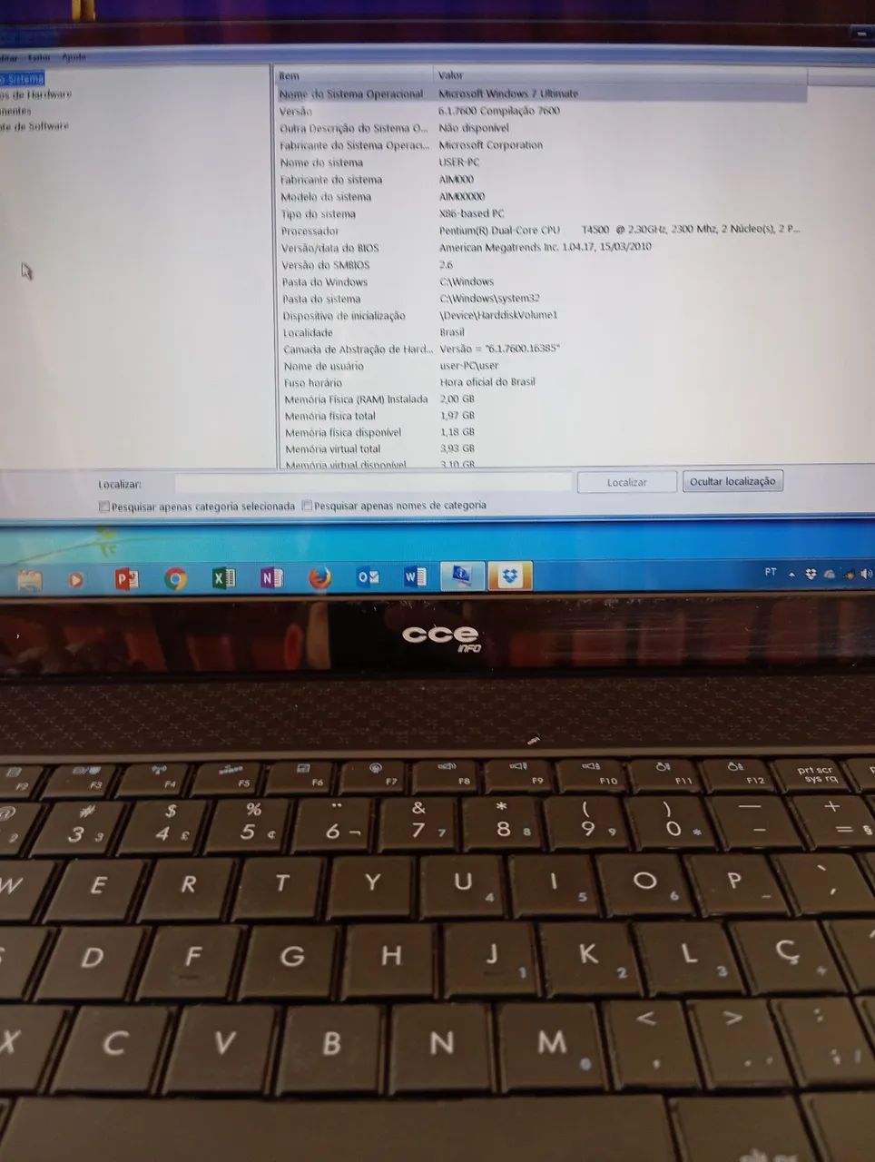 Notebook CCE Win Dual Core HD320gb 2Gb Ram - Foto 4