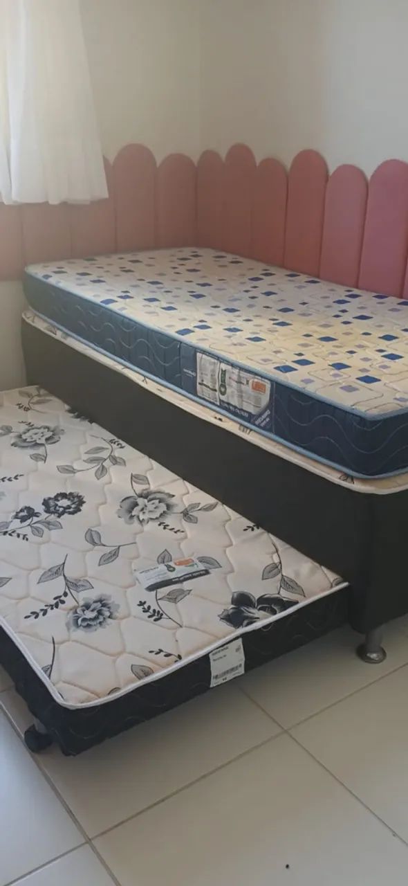 CAMA BOX PARA SOLTEIRO COM CAMA EXTRA. - Foto 5