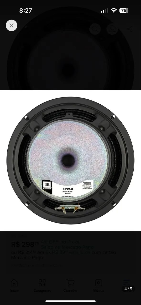 Vendo médio grave 8? 200w rms - Foto 2