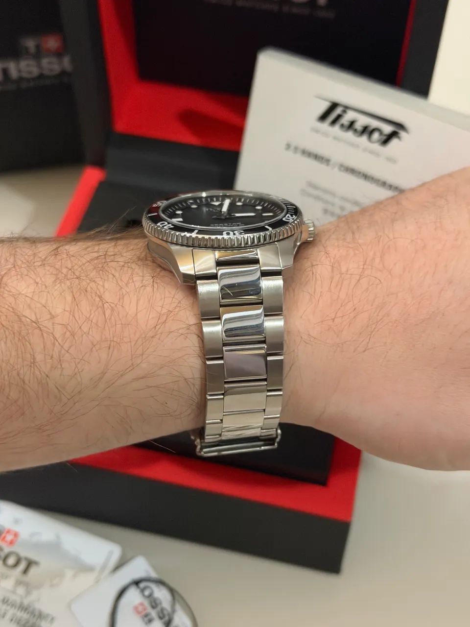 Relógio Tissot Seastar 40mm automático  - Foto 3
