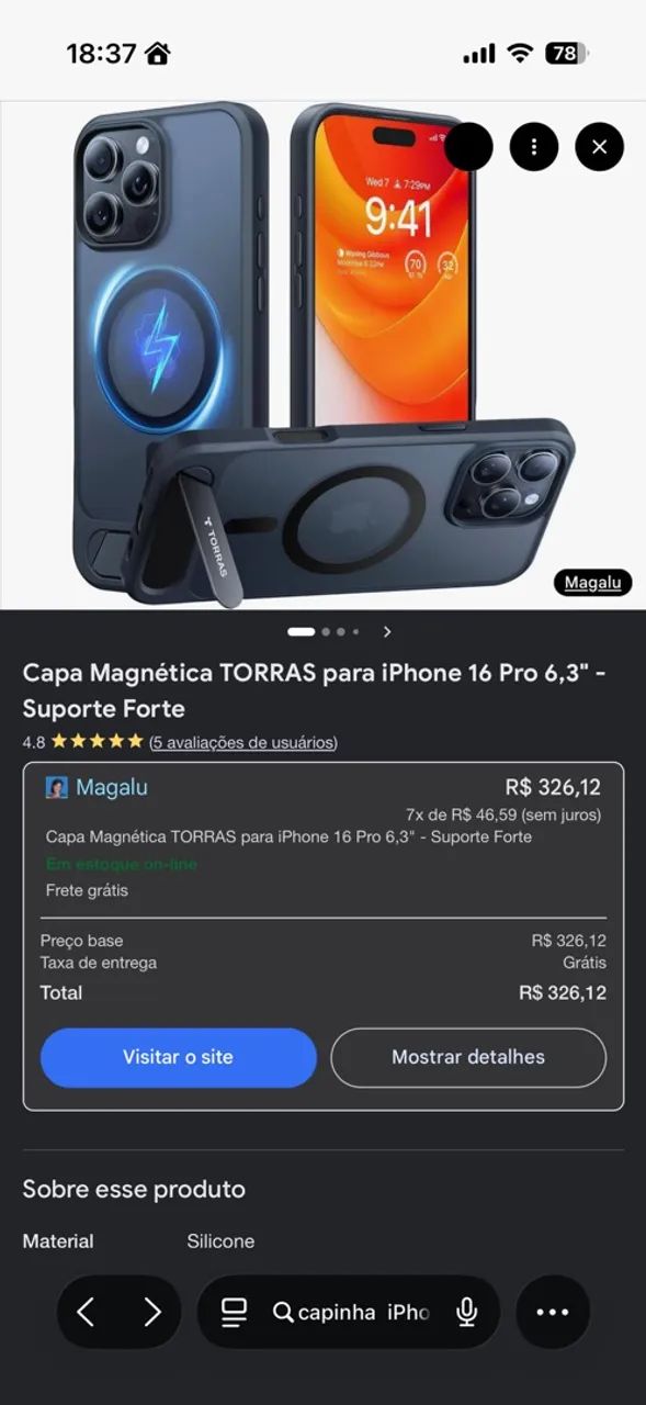 iPhone 16 Pro 256gb + Capinhas - Foto 4