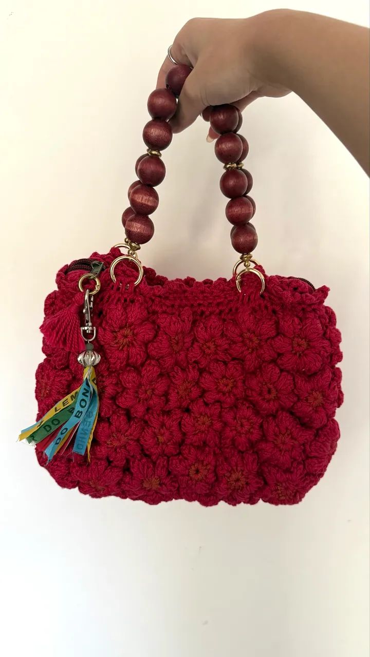 Bolsa de crochê nova!