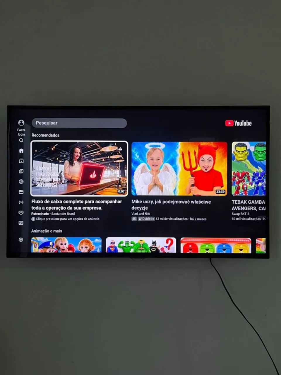 Smart TV AOC de 43 polegadas 