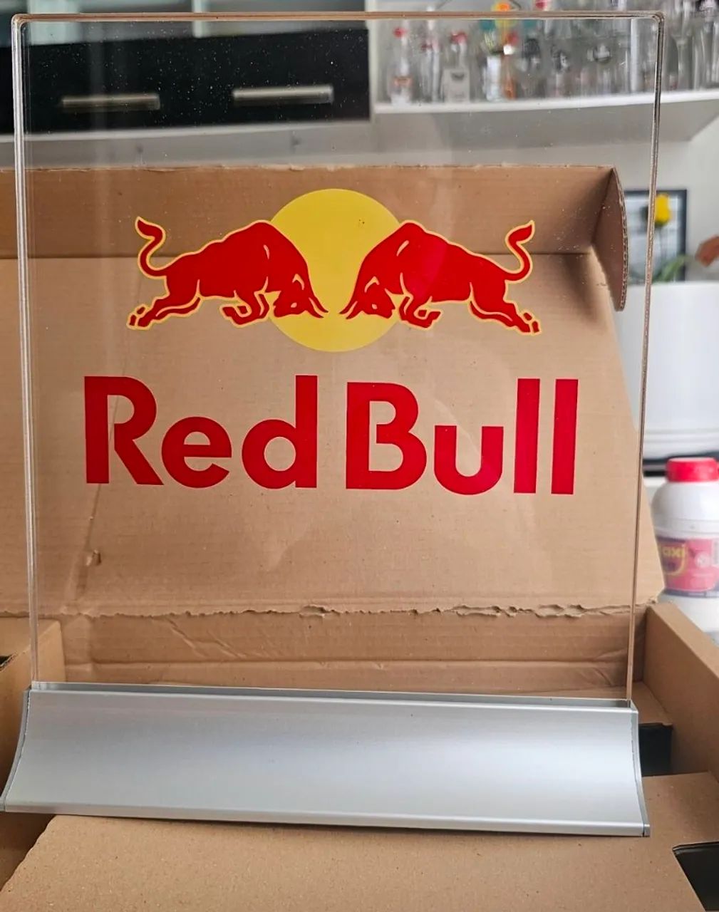 Luminoso Acrílico com Led Red Bull - Uma peça exclusiva para bares e residências NOVO - Foto 2