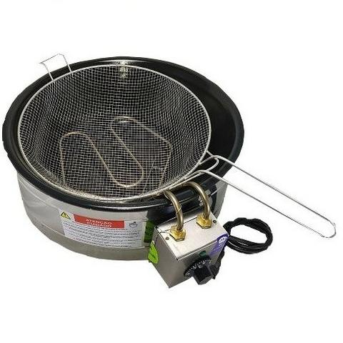 Tacho Fritadeira Elétrico 8 litros Inox com Termostato Novo