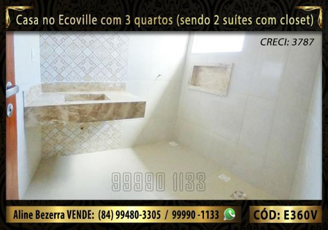 Casa no Ecoville com 3 quartos sendo 2 suítes com closet, e área gourmet - Foto 10