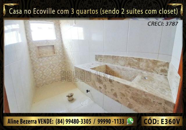 Casa no Ecoville com 3 quartos sendo 2 suítes com closet, e área gourmet - Foto 6