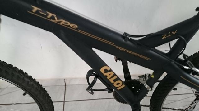 Caloi T- Type Preta Aro 26 - Semi Nova - Aceito Troca(Leia a Descrição) - Foto 2