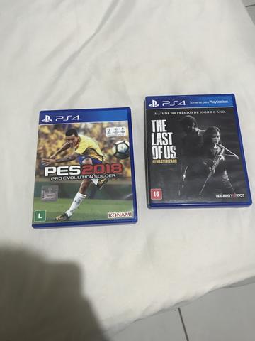 Jogos de PS4 : PES 2018 e The Last Of Us