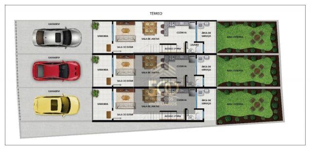 Sobrado com 2 dormitórios à venda, 64 m² por r$ 180.000,00 - potecas - são josé/sc - Foto 2