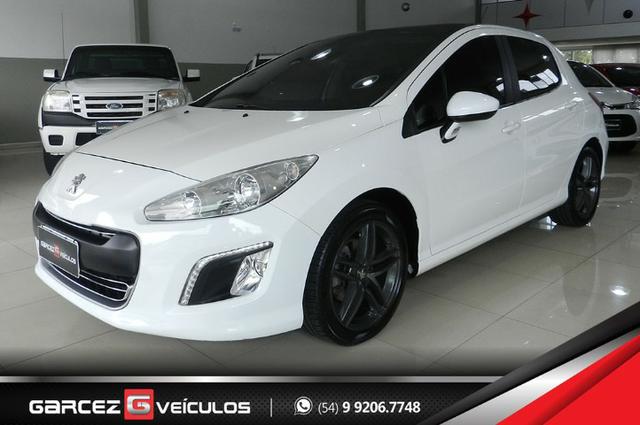 Peugeot 308 1.6 Active Flex Manual Com Teto Leds Diúrnos Couro Multimídia Top