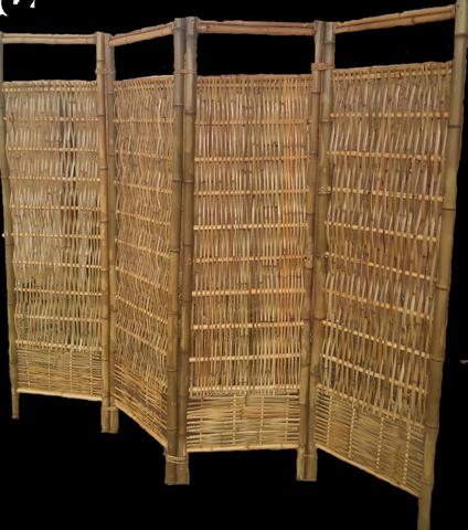 Biombo de bambu