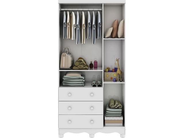 Frete Grátis* Quarto de Bebê Armário, Cômoda e Berço - Uli *NOVO - Foto 6