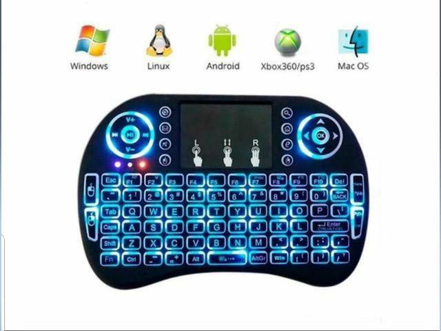 Teclado Sem Fio Para TV Smart Video Game,Pc e Notebook - Foto 2