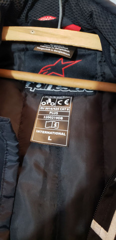 Jaqueta e luvas Alpinestars, vendo ou troco por GoPro 5 - Foto 2
