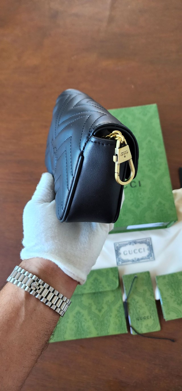 Bolsa Gucci Mini Marmont Matelassê  - Foto 2