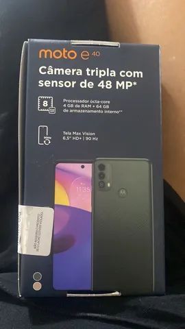 Smartphone Motorola Moto E E40 64GB Câmera Tripla em Promoção é no