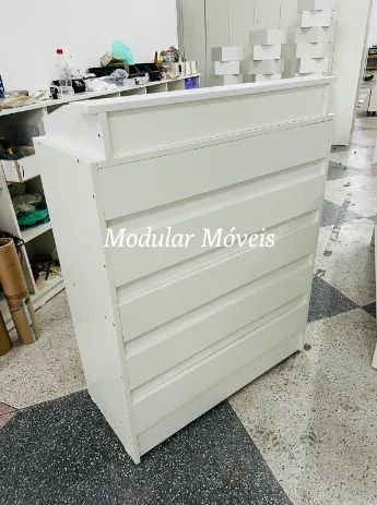 Balcão Caixa Ripado - 100% MDF