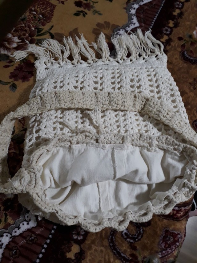 bolsa artesanal e barbante cru - Foto 3