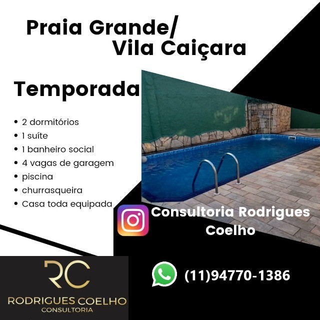 Casa para alugar, finais de semanas é temporada. - Temporada - Flórida,  Praia Grande 1257344956